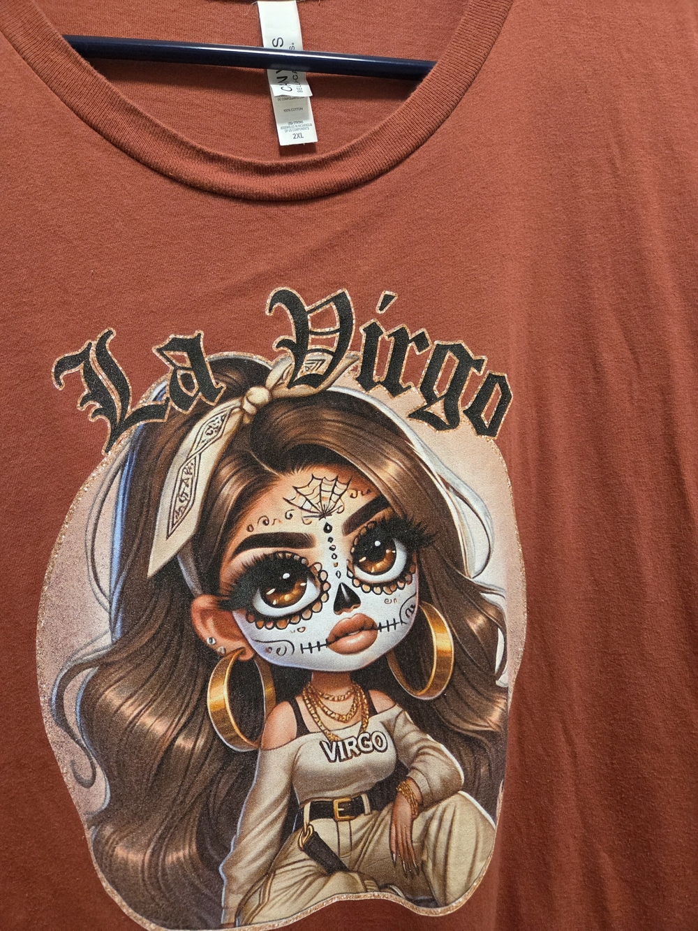 Virgo Graphic Tee in Rust - Picture 4 of 4